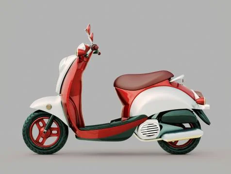 Classic scooter Illustrazione stock