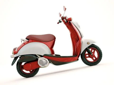 Classic scooter Illustrazione stock