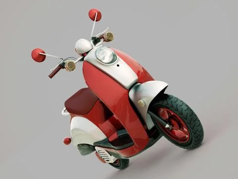 Classic scooter Stock Illustration