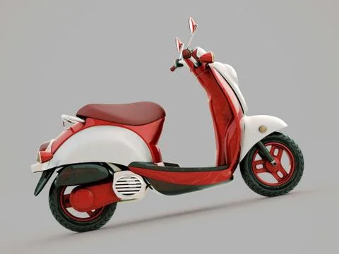 Classic scooter Stock Illustration