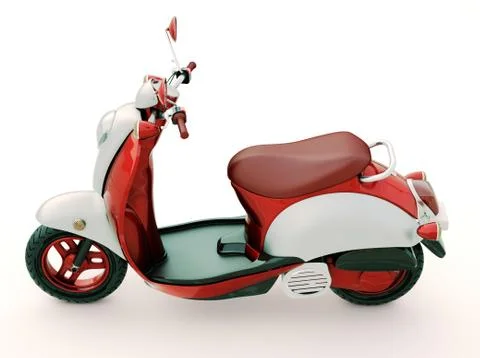 Classic scooter Stock Illustration