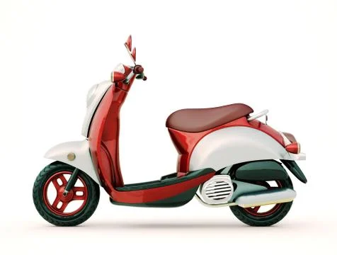 Classic scooter Stock Illustration