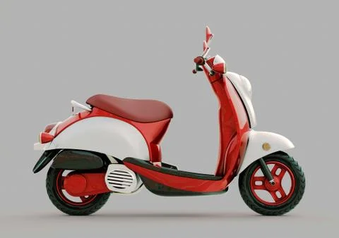 Classic scooter Stock Illustration