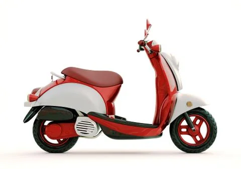 Classic scooter Stock Illustration