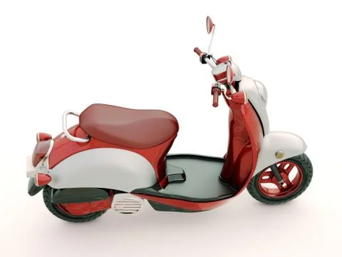 Classic scooter Stock Illustration