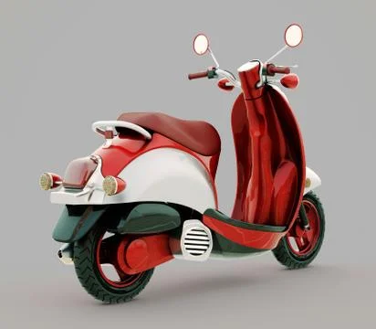 Classic scooter 스톡 일러스트