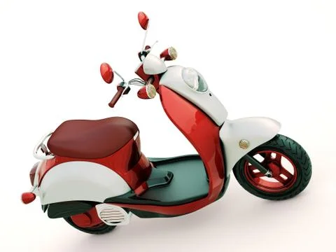 Classic scooter Stock Illustration