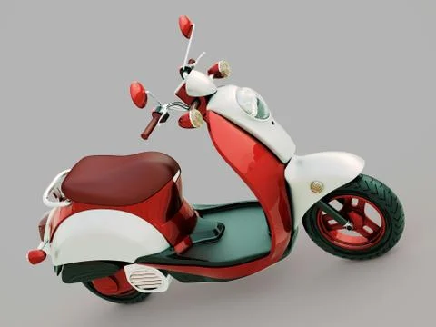 Classic scooter Stock Illustration
