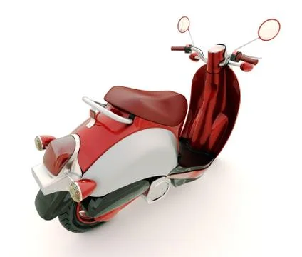 Classic scooter Stock Illustration