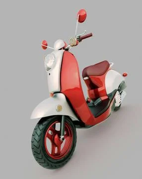 Classic scooter Illustrazione stock