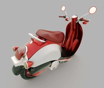 Classic scooter Stock Illustration