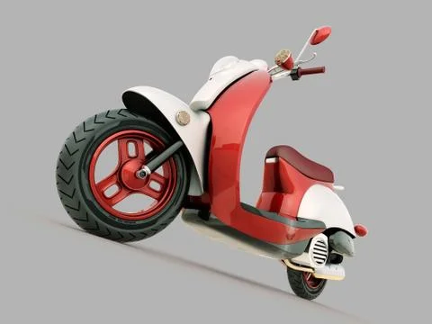 Classic scooter Stock Illustration