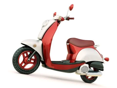 Classic scooter Stock Illustration