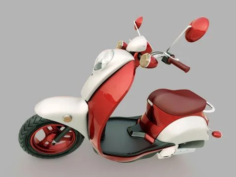 Classic scooter Stock Illustration