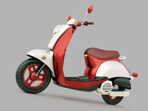 Classic scooter Stock Illustration