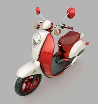 Classic scooter Illustrazione stock