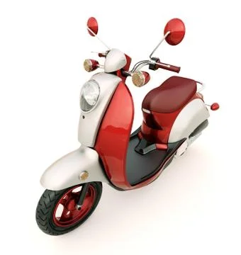 Classic scooter Illustrazione stock