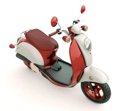 Classic scooter Stock Illustration