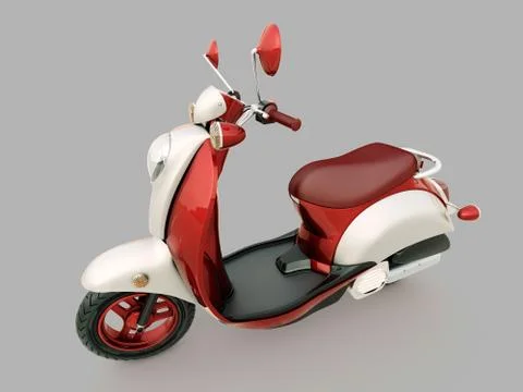 Classic scooter Stock Illustration