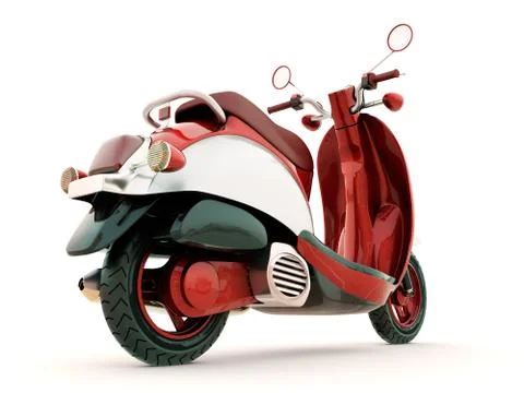Classic scooter Illustrazione stock