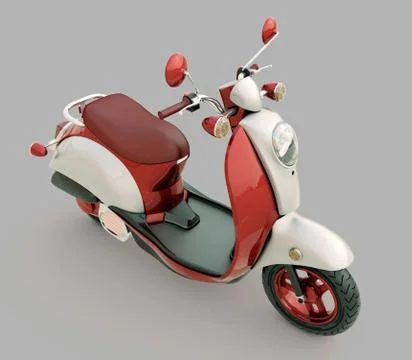 Classic scooter Stock Illustration