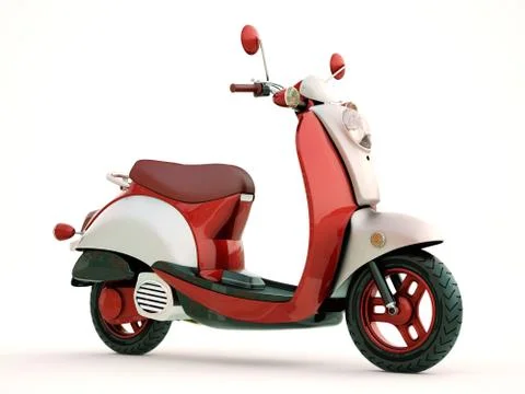 Classic scooter Stock Illustration