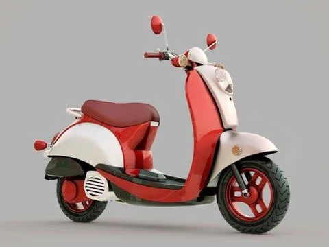 Classic scooter Stock Illustration