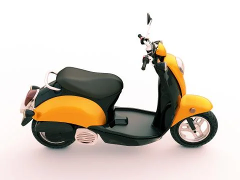 Classic scooter Stock Illustration