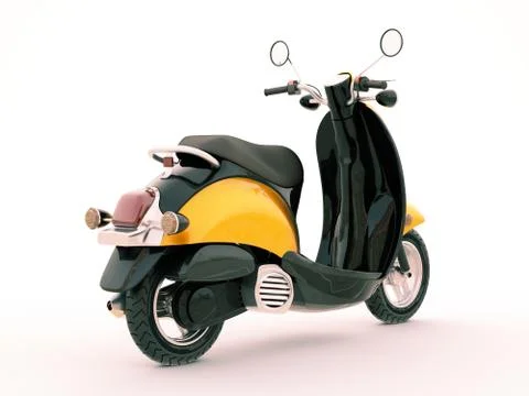 Classic scooter Stock Illustration