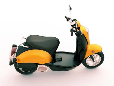 Classic scooter Stock Illustration