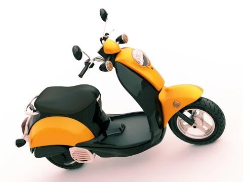 Classic scooter Stock Illustration