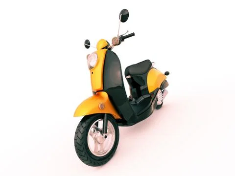 Classic scooter Stock Illustration