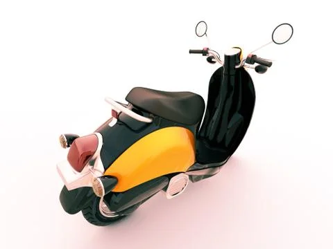 Classic scooter Illustrazione stock