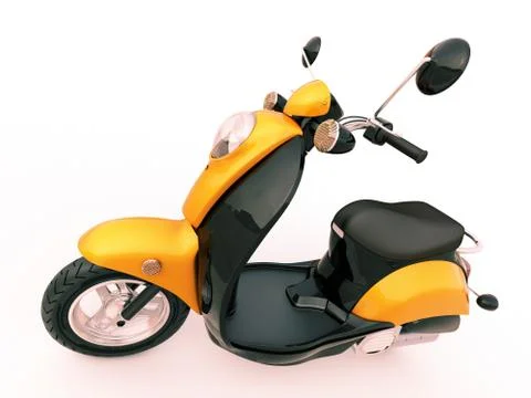 Classic scooter Stock Illustration