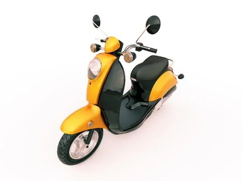 Classic scooter Stock Illustration