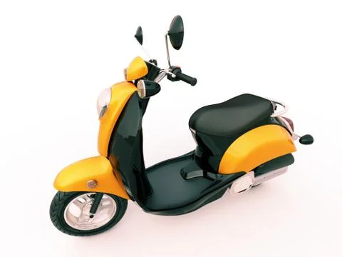 Classic scooter Stock Illustration