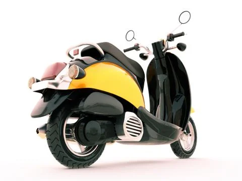 Classic scooter Illustrazione stock