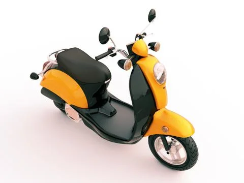 Classic scooter Illustrazione stock