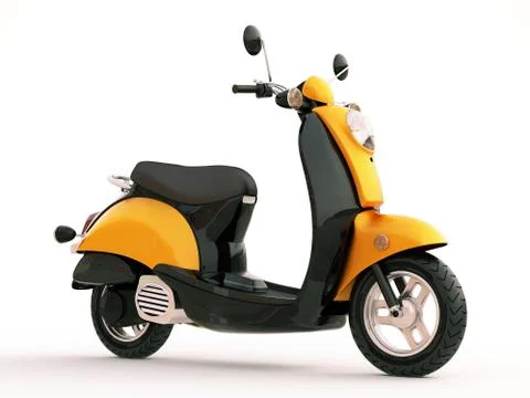 Classic scooter Stock Illustration