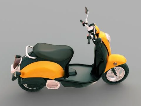 Classic scooter Illustrazione stock