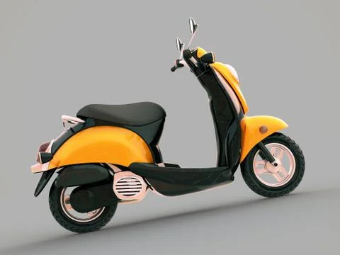 Classic scooter Illustrazione stock