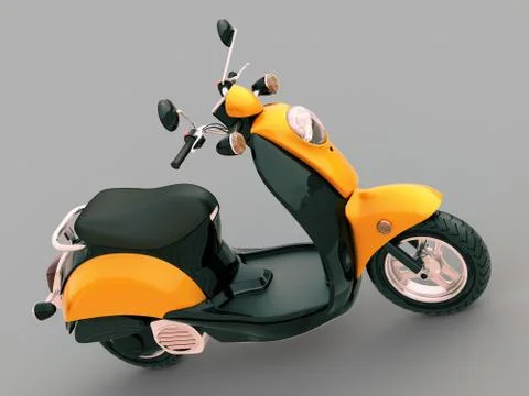 Classic scooter Ilustração Stock