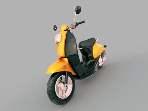 Classic scooter Stock Illustration