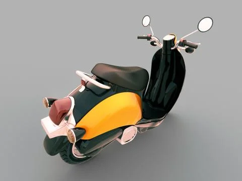 Classic scooter Stock Illustration