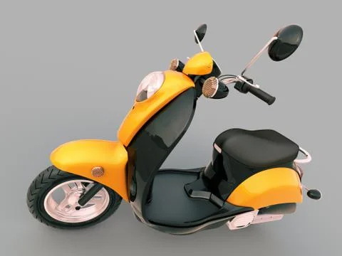Classic scooter Stock Illustration