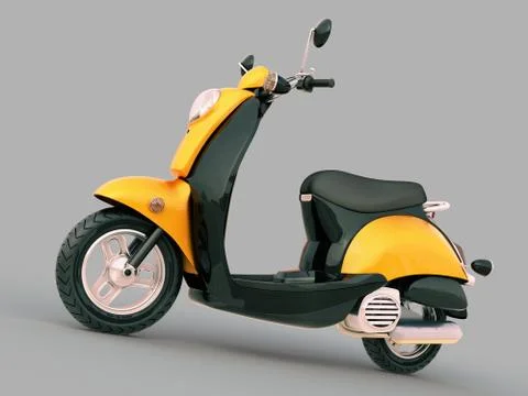 Classic scooter Stock Illustration