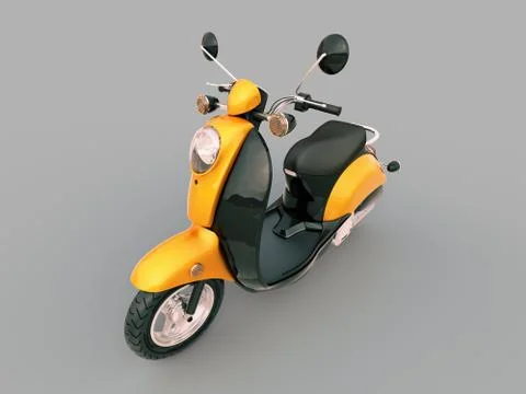 Classic scooter Stock Illustration