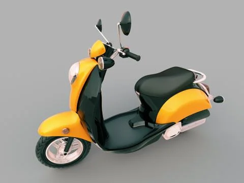 Classic scooter Stock Illustration