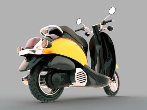 Classic scooter Illustrazione stock