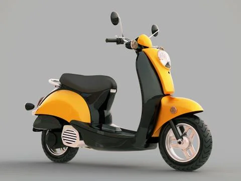 Classic scooter Stock Illustration